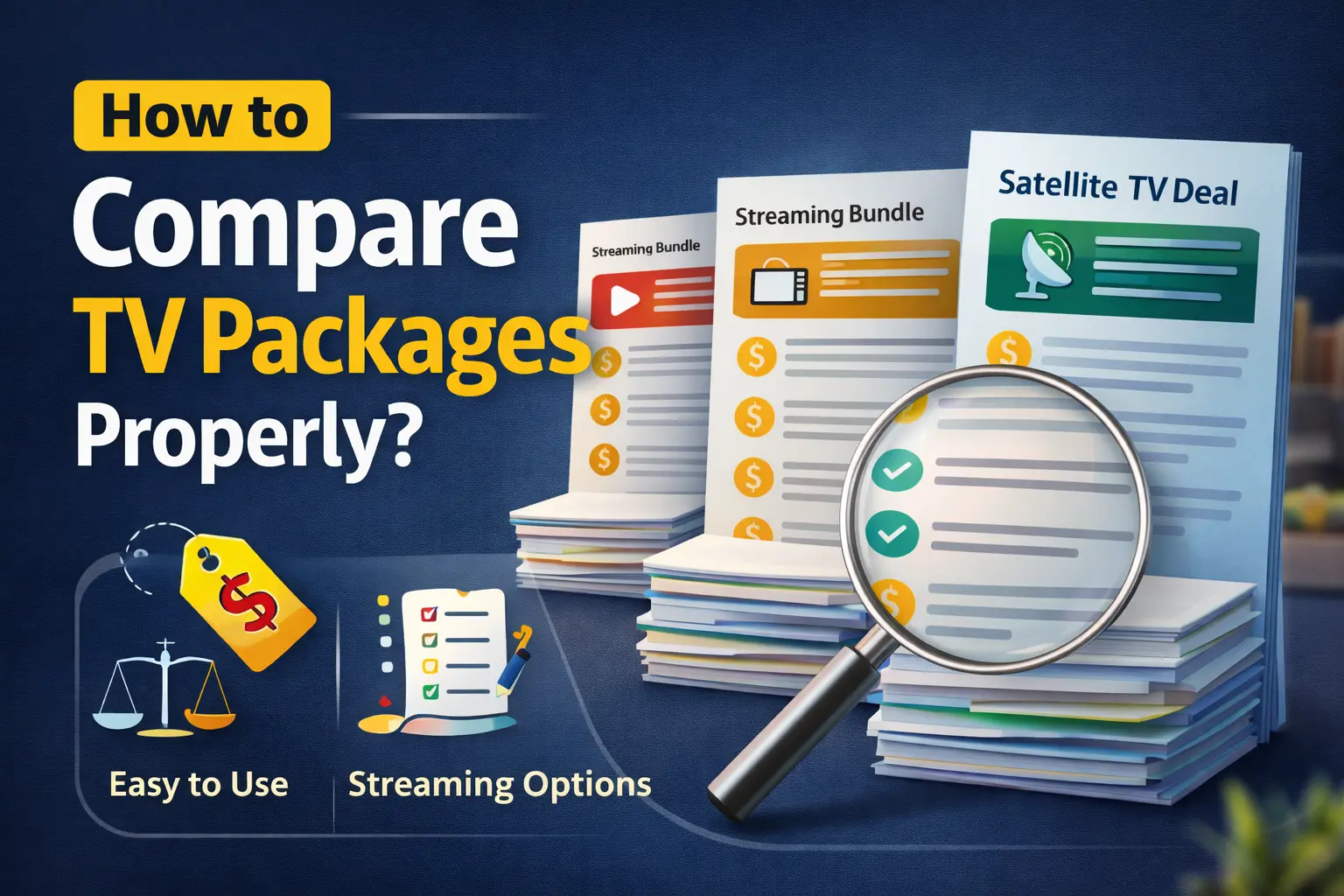 How to Compare TV Packages Properly