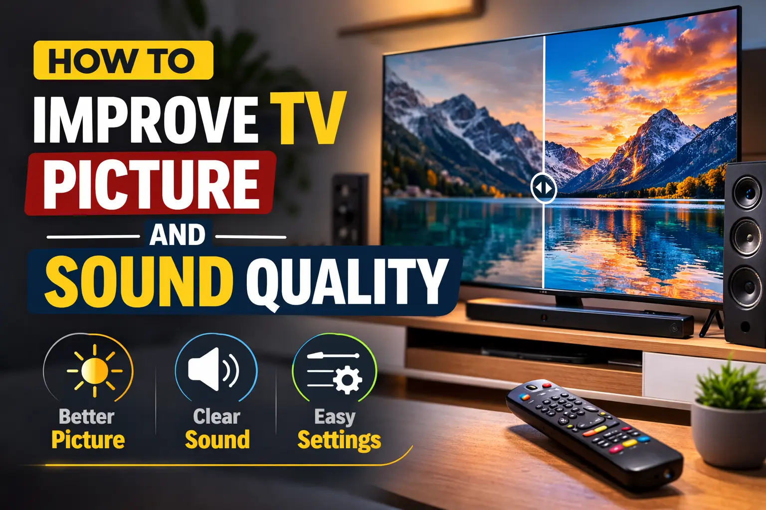 how to improve tv picture and sound quality