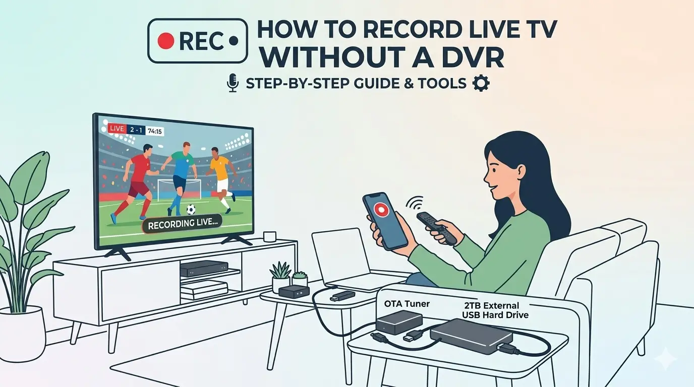 how to record live tv without a dvr