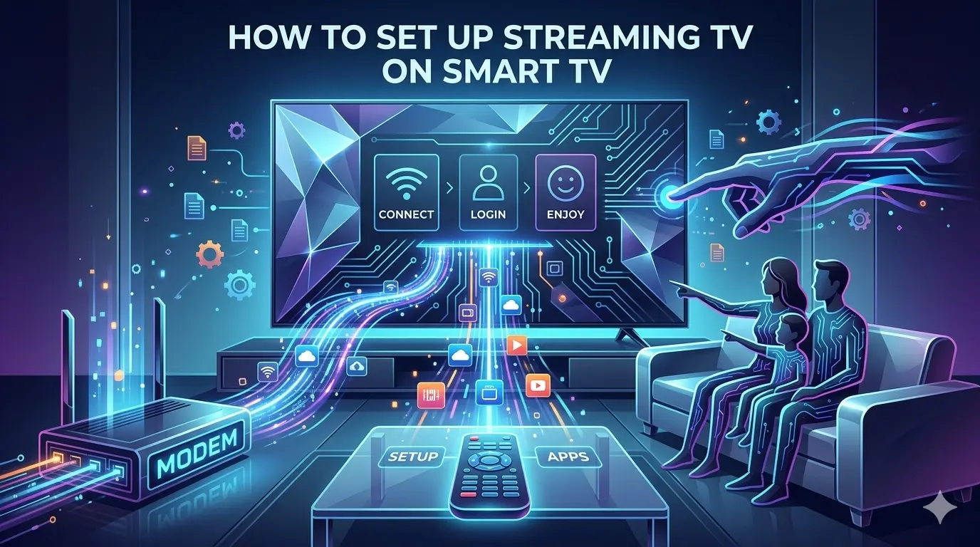 how to set up streaming tv on smart tv